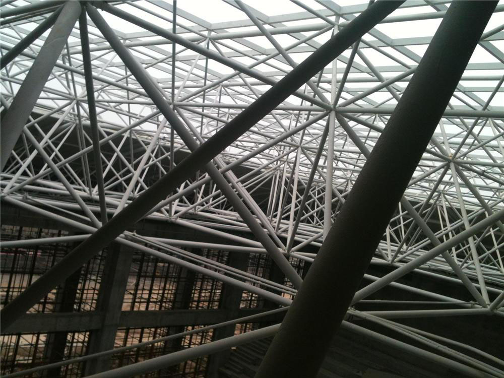 星摩尔钢构防火涂料施工现场